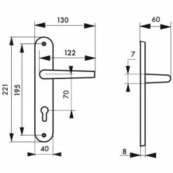 THIRARD - Ensemble De Poignées Pour Porte D'entrée Helios Trou De Cylindre, Carré 7mm, Entr'axes 195mm, Nickelé Brossé 9 THIRARD - Ensemble De Poignées Pour Porte D'entrée Helios Trou De Cylindre, Carré 7mm, Entr'axes 195mm, Nickelé Brossé -THIRARD Soldes 8904995 4