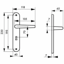 THIRARD - Ensemble De Poignées Pour Porte Intérieure Maia Trou De Clé, Carré 7mm, Entr'axes 195mm, Argent 5 THIRARD - Ensemble De Poignées Pour Porte Intérieure Maia Trou De Clé, Carré 7mm, Entr'axes 195mm, Argent -THIRARD Soldes 8904997 2