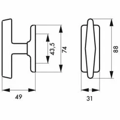 THIRARD - Bouton De Fenêtre Hebe, Blanc -THIRARD Soldes 8905018 2