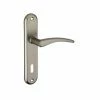 THIRARD - Ensemble De Poignées Pour Porte De Chambre Vesta Trou De Clé, Carré 7mm, Entr'axes 165mm, Nickelé Satiné -THIRARD Soldes 8905042 1