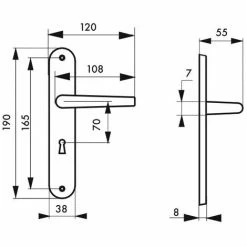 THIRARD - Ensemble De Poignées Pour Porte De Chambre Vesta Trou De Clé, Carré 7mm, Entr'axes 165mm, Nickelé Satiné 5 THIRARD - Ensemble De Poignées Pour Porte De Chambre Vesta Trou De Clé, Carré 7mm, Entr'axes 165mm, Nickelé Satiné -THIRARD Soldes 8905042 2