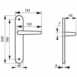 THIRARD - Ensemble De Poignées Pour Porte Intérieure Diane Sans Trou, Carré 7mm, Entr'axes 195mm, Nickelé Brossé 5 THIRARD - Ensemble De Poignées Pour Porte Intérieure Diane Sans Trou, Carré 7mm, Entr'axes 195mm, Nickelé Brossé -THIRARD Soldes 8905048 2