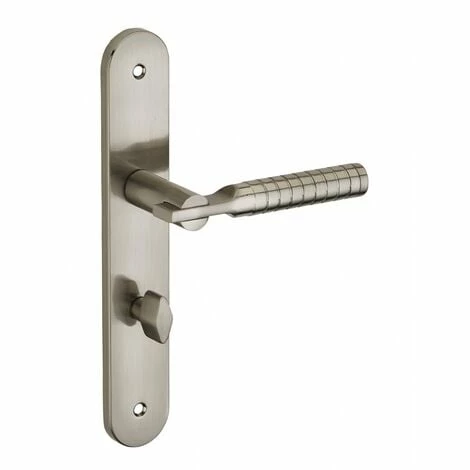 THIRARD - Ensemble De Poignées Pour Salle De Bain/toilette Diane à Condamnation, Carré 7mm, Entr'axes 195mm, Nickelé Brossé 3 THIRARD - Ensemble De Poignées Pour Salle De Bain/toilette Diane à Condamnation, Carré 7mm, Entr'axes 195mm, Nickelé Brossé