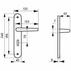 THIRARD - Ensemble De Poignées Pour Salle De Bain/toilette Diane à Condamnation, Carré 7mm, Entr'axes 195mm, Nickelé Brossé 5 THIRARD - Ensemble De Poignées Pour Salle De Bain/toilette Diane à Condamnation, Carré 7mm, Entr'axes 195mm, Nickelé Brossé -THIRARD Soldes 8905049 2