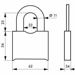 THIRARD - Cadenas à Combinaison Fédéral Lock SRH, Acier, 4 Chiffres, Chantier, Anse Acier, 62mm, Noir 8 THIRARD - Cadenas à Combinaison Fédéral Lock SRH, Acier, 4 Chiffres, Chantier, Anse Acier, 62mm, Noir -THIRARD Soldes 8905051 3
