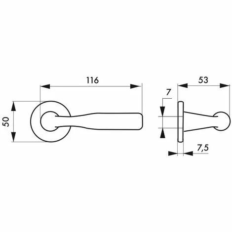 THIRARD - Paire De Béquilles Junon Pour Porte, Carré 7mm, Nickelé Brossée 4 THIRARD - Paire De Béquilles Junon Pour Porte, Carré 7mm, Nickelé Brossée – Image 2