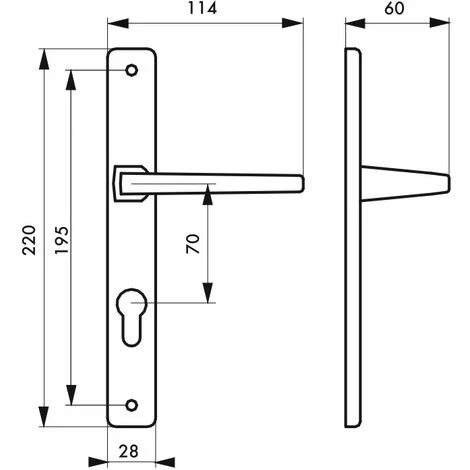 THIRARD - Paire De Poignées Trou De Cylindre Picardie Pour Porte D'entrée, Laqué Blanc 4 THIRARD - Paire De Poignées Trou De Cylindre Picardie Pour Porte D'entrée, Laqué Blanc – Image 2