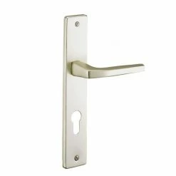 THIRARD - Ensemble De Poignées Pour Porte D'entrée Picardie Trou De Cylindre, Carré 8mm, Entr'axes 195mm, Couleur F2