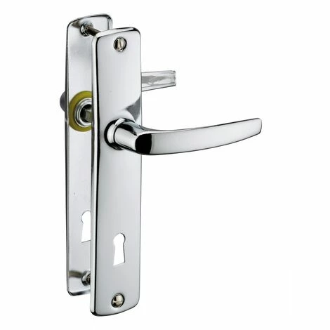 THIRARD - Ensemble De Poignées Pour Porte Intérieure Abbeville Trou De Clé, Carré 7mm, Entr'axes 165mm, Chromé 4 THIRARD - Ensemble De Poignées Pour Porte Intérieure Abbeville Trou De Clé, Carré 7mm, Entr'axes 165mm, Chromé – Image 2