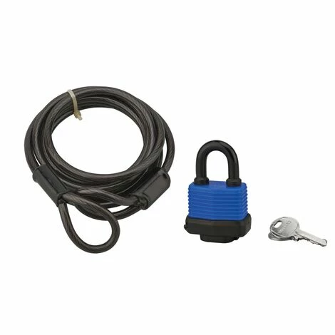 THIRARD - Câble Twisty Acier 6mmx1.8m Avec Cadenas 40mm, Vélo, Abris De Jardi 2 Clés, Noir 3 THIRARD - Câble Twisty Acier 6mmx1.8m Avec Cadenas 40mm, Vélo, Abris De Jardi 2 Clés, Noir
