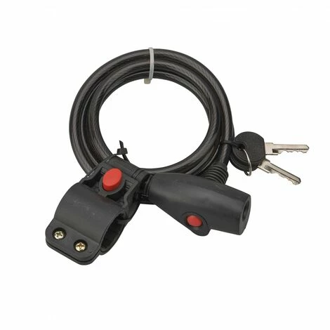 THIRARD - Antivol à Clé Twisty, Câble Acier, Vélo, 8mmx1.5m, 2 Clés 3 THIRARD - Antivol à Clé Twisty, Câble Acier, Vélo, 8mmx1.5m, 2 Clés