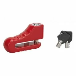THIRARD - Antivol Scooter Block, Rouge, 2 Clés