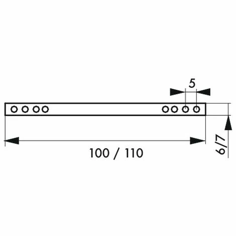THIRARD - Carré Percé 7x100mm, Accessoire Pour Porte Intérieure 4 THIRARD - Carré Percé 7x100mm, Accessoire Pour Porte Intérieure – Image 2