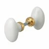 THIRARD - Paire De Boutons Pour Porte, Carré 6mm Avec Fourreau Adaptateur Carré 7mm, 1 Portée, Porcelaine, Blanc -THIRARD Soldes 8905149 1