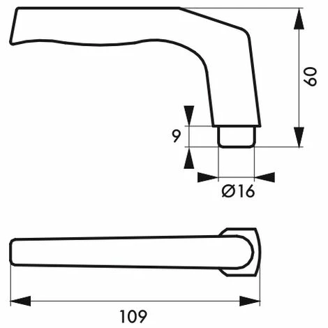 THIRARD - Paire De Béquilles Pour Porte, Carré 8mm, Argent, 1 Portée 4 THIRARD - Paire De Béquilles Pour Porte, Carré 8mm, Argent, 1 Portée – Image 2