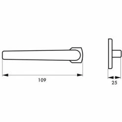 THIRARD - Paire De Béquilles Pour Porte D'entrée Chantilly, Carré 7mm, Anodisé Inox -THIRARD Soldes 8905180 2