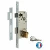 THIRARD - Serrure Encastrable à Cylindre Pour Porte D'entrée, Axe 40mm, Bouts Carrés, Cylindre 30x30mm, Zingué, 3 Clés -THIRARD Soldes 8905200 1