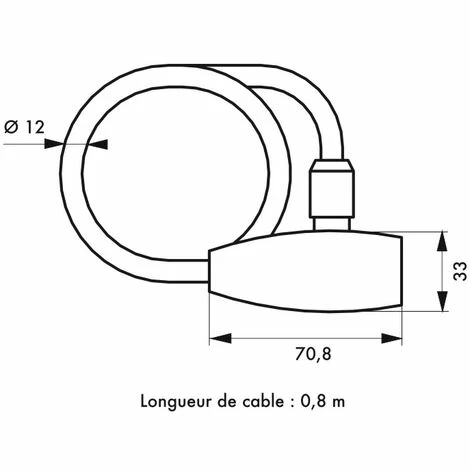 THIRARD - Antivol à Clé Stunt, Câble Acier, Vélo, 12mmx0.8m, 2 Clés, Noir 4 THIRARD - Antivol à Clé Stunt, Câble Acier, Vélo, 12mmx0.8m, 2 Clés, Noir – Image 2