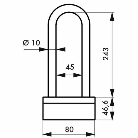 THIRARD - Antivol U Anse Acier Cémenté Gaînée, Ø10mm, Largeur 70mm, Hauteur 300mm 4 THIRARD - Antivol U Anse Acier Cémenté Gaînée, Ø10mm, Largeur 70mm, Hauteur 300mm – Image 2