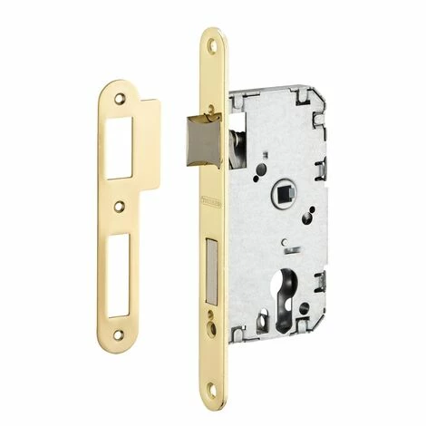 THIRARD - Boitier De Serrure Encastrable à Cylindre Pour Porte D'entrée, Axe 40mm, Bouts Ronds, Têtière Laitonnée 3 THIRARD - Boitier De Serrure Encastrable à Cylindre Pour Porte D'entrée, Axe 40mm, Bouts Ronds, Têtière Laitonnée