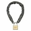 THIRARD - Chaîne Acier Cémenté Zingué à Clé Loops, Vélo, Barrières, Ø 6mm, 0.6m, Gaine PVC, Cadenas 45mm, 2 Clés -THIRARD Soldes 8905356 1