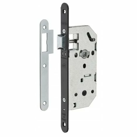 THIRARD - Serrure Encastrable Monomax NF Pour Porte Intérieure, Axe 40mm, Bouts Ronds, Têtière Noire 3 THIRARD - Serrure Encastrable Monomax NF Pour Porte Intérieure, Axe 40mm, Bouts Ronds, Têtière Noire