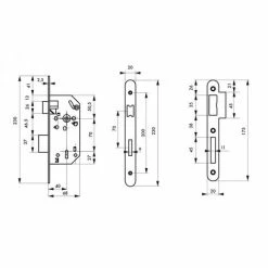 THIRARD - Serrure Encastrable Monomax NF à Clé Pour Porte De Chambre, Axe 40mm, Bouts Ronds, Têtière Inox, 1 Clé -THIRARD Soldes 8905362 3