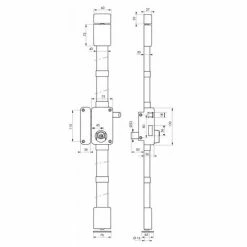 THIRARD - Serrure En Applique Beluga à Tirage Pour Porte D'entrée, Gauche, 3 Pts, Transit2 Ø23mm, Axe 45mm, Blanc, 4 Clés -THIRARD Soldes 8945443 2