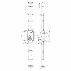 THIRARD - Serrure En Applique Beluga à Fouillot Pour Porte D'entrée, Gauche, 3 Pts, Transit2 Ø23mm, Axe 45mm, Blanc, 4 Clés -THIRARD Soldes 8945447 2