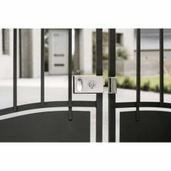 THIRARD - Serrure Horizontale En Applique à Clé à Fouillot Pour Portail, Droite, Axe 58mm, 140x80mm, Zingué, 2 Clés -THIRARD Soldes 8945471 2