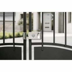 THIRARD - Serrure Horizontale En Applique à Clé à Fouillot Pour Portail, Gauche, Axe 58mm, 140x80mm, Zingué, 2 Clés -THIRARD Soldes 8945475 2