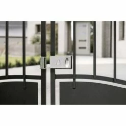 THIRARD - Serrure 4 Gorges En Applique à Clé à Fouillot Pour Portail, Gauche, Axe 58mm, 140x82mm, Zingué, 2 Clés -THIRARD Soldes 8945485 2