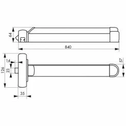 THIRARD - Serrure Anti-panique S-Push Pour Porte D'entrée, 1 Pts Réversible, Noir 7 THIRARD - Serrure Anti-panique S-Push Pour Porte D'entrée, 1 Pts Réversible, Noir -THIRARD Soldes 8945509 3