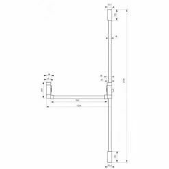 THIRARD - Serrure Anti-panique U-Cross Pour Porte D'entrée 1150mm Max, 2/3 Pts Haut Et Bas, Réversible, Gris -THIRARD Soldes 8945518 3