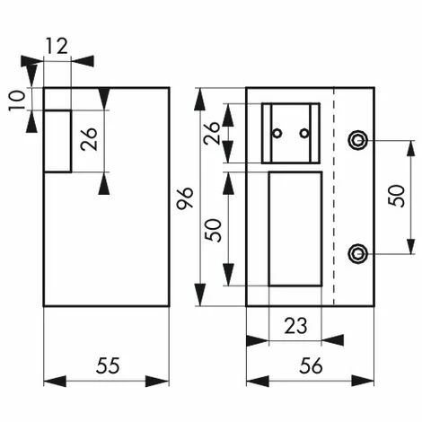 THIRARD - Gâche électrique Pour Serrure Horizontale En Applique, Réversible, 12V, Compatible Extérieur, Gris 4 THIRARD - Gâche électrique Pour Serrure Horizontale En Applique, Réversible, 12V, Compatible Extérieur, Gris – Image 2