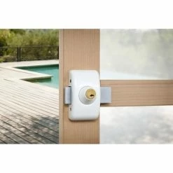 THIRARD - Verrou Double Entrée Universel Pour Porte D'entrée, Cylindre 45mm, Acier, 4 Clés, Epoxy Blanc -THIRARD Soldes 8945545 2