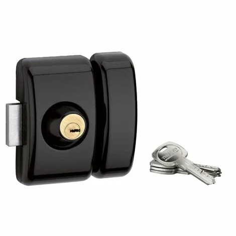 THIRARD - Verrou Double Entrée Universel Pour Porte D'entrée, Cylindre 45mm, Acier, 4 Clés, Epoxy Noir 3 THIRARD - Verrou Double Entrée Universel Pour Porte D'entrée, Cylindre 45mm, Acier, 4 Clés, Epoxy Noir
