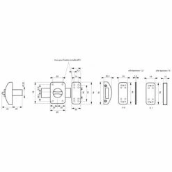 THIRARD - Verrou à Bouton Design 5 Pour Porte D'entrée, Cylindre 40mm, Acier, 3 Clés, Noir 5 THIRARD - Verrou à Bouton Design 5 Pour Porte D'entrée, Cylindre 40mm, Acier, 3 Clés, Noir -THIRARD Soldes 8945556 2