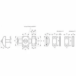 THIRARD - Verrou à Bouton Design 5 Pour Porte D'entrée, Cylindre 45mm, Acier, 3 Clés, Noir 5 THIRARD - Verrou à Bouton Design 5 Pour Porte D'entrée, Cylindre 45mm, Acier, 3 Clés, Noir -THIRARD Soldes 8945560 2