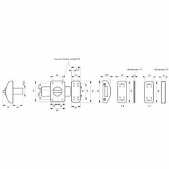 THIRARD - Verrou à Bouton Design 5 Pour Porte D'entrée, Cylindre 50mm, Acier, 3 Clés, Blanc -THIRARD Soldes 8945563 2