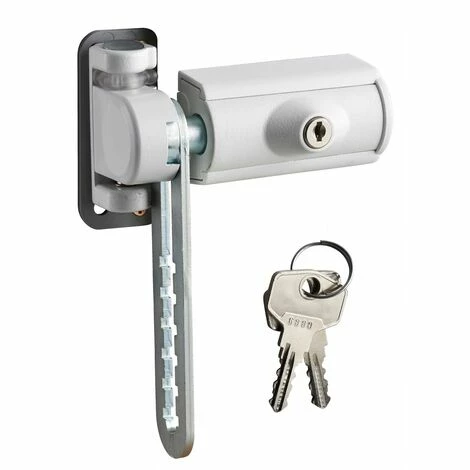 THIRARD - Entrebailleur à Clé Pour Fenêtre 1 Vantail, Pêne Acier, 110x167mm, Laqué Blanc, 2 Clés 3 THIRARD - Entrebailleur à Clé Pour Fenêtre 1 Vantail, Pêne Acier, 110x167mm, Laqué Blanc, 2 Clés