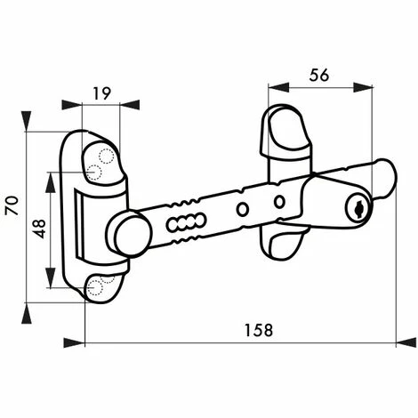 THIRARD - Entrebailleur à Clé Pour Fenêtre 1 à 2 Vantaux, 158mm, Laqué Blanc, 2 Clés 4 THIRARD - Entrebailleur à Clé Pour Fenêtre 1 à 2 Vantaux, 158mm, Laqué Blanc, 2 Clés – Image 2