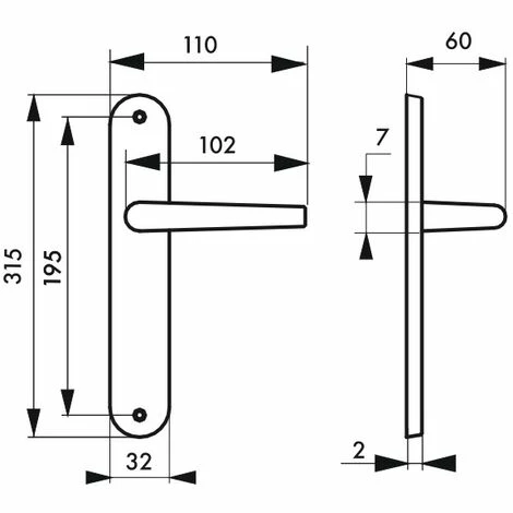THIRARD - Ensemble De Poignées Pour Porte Intérieure Coq Sans Trou, Carré 7mm, Entr'axes 195mm, Laqué Noir 4 THIRARD - Ensemble De Poignées Pour Porte Intérieure Coq Sans Trou, Carré 7mm, Entr'axes 195mm, Laqué Noir – Image 2