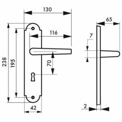 THIRARD - Ensemble De Poignées Pour Porte De Chambre Charon Trou De Clé, Carré 7mm, Entr'axes 195mm, Acier Patiné 7 THIRARD - Ensemble De Poignées Pour Porte De Chambre Charon Trou De Clé, Carré 7mm, Entr'axes 195mm, Acier Patiné -THIRARD Soldes 8945657 3