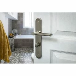 THIRARD - Ensemble De Poignées Pour Salle De Bain Et Toilette Gaia à Condamnation, Carré 7mm, Entr'axes 195mm, Nickelé Brossé 6 THIRARD - Ensemble De Poignées Pour Salle De Bain Et Toilette Gaia à Condamnation, Carré 7mm, Entr'axes 195mm, Nickelé Brossé -THIRARD Soldes 8945658 2