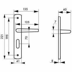 THIRARD - Ensemble De Poignées Pour Salle De Bain Et Toilette Gaia à Condamnation, Carré 7mm, Entr'axes 195mm, Nickelé Brossé 7 THIRARD - Ensemble De Poignées Pour Salle De Bain Et Toilette Gaia à Condamnation, Carré 7mm, Entr'axes 195mm, Nickelé Brossé -THIRARD Soldes 8945658 3