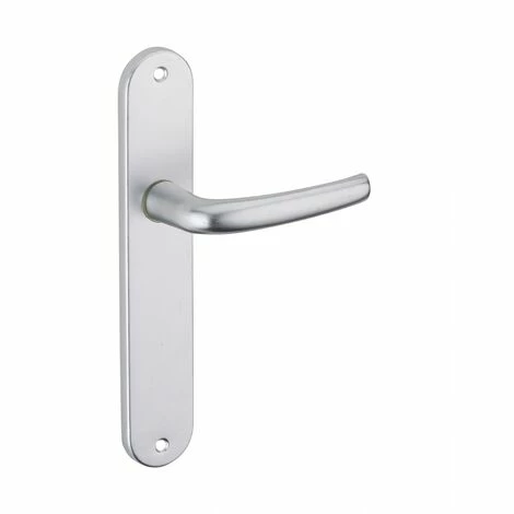 THIRARD - Ensemble De Poignées Pour Porte Intérieure Maia Sans Trou, Carré 7mm, Entr'axes 195mm, Argent 3 THIRARD - Ensemble De Poignées Pour Porte Intérieure Maia Sans Trou, Carré 7mm, Entr'axes 195mm, Argent