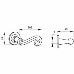 THIRARD - Paire De Béquilles Pour Porte, Carré 7mm, Acier Noir -THIRARD Soldes 8945679 2