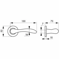 THIRARD - Paire De Béquilles Pour Porte, Carré 7mm, Inox -THIRARD Soldes 8945680 2