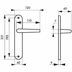 THIRARD - Ensemble De Poignées Pour Porte Intérieure Chantilly Sans Trou, Carré 7mm, Entr'axes 195mm, Anodisé Inox 5 THIRARD - Ensemble De Poignées Pour Porte Intérieure Chantilly Sans Trou, Carré 7mm, Entr'axes 195mm, Anodisé Inox -THIRARD Soldes 8945691 2
